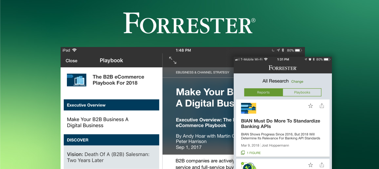 Reimagining Forrester's client portal & native mobile experience preview